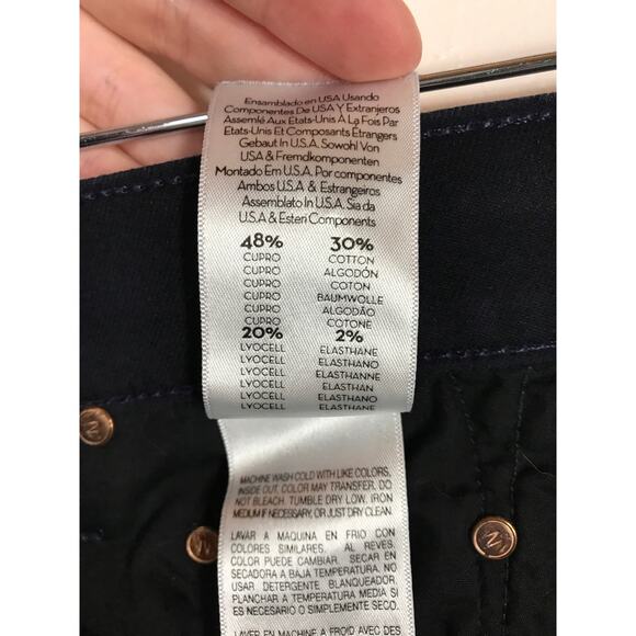 Mother Looker Boots Badges Jean Denim Womens High Waisted Blue Capsule Edgy - Picture 8 of 11